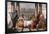 The Banquet of Cleopatra, 1743-1744-Giovanni Battista Tiepolo-Framed Giclee Print