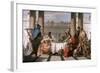 The Banquet of Cleopatra, 1743-1744-Giovanni Battista Tiepolo-Framed Giclee Print