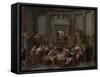 The Banquet of Cleopatra, c.1700-Gerard Hoet-Framed Stretched Canvas