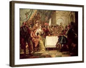 The Banquet of Cleopatra-Francesco Fontebasso-Framed Giclee Print