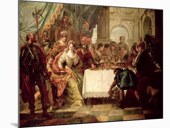 The Banquet of Cleopatra-Francesco Fontebasso-Mounted Giclee Print