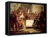 The Banquet of Cleopatra-Francesco Fontebasso-Framed Stretched Canvas