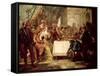 The Banquet of Cleopatra-Francesco Fontebasso-Framed Stretched Canvas