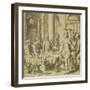 The Banquet of Dido and Aeneas, Model for a Tapestry in the Story of Aeneas Series, C.1532-Perino Del Vaga-Framed Giclee Print