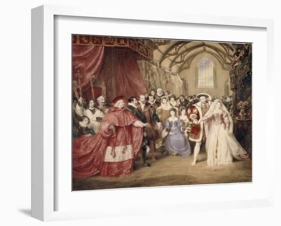 The Banquet of Henry VIII in York Place-James Stephanoff-Framed Giclee Print