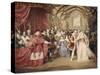 The Banquet of Henry VIII in York Place-James Stephanoff-Stretched Canvas