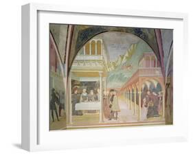 The Banquet of Herod, from the Cycle of the Life of St John the Baptist-Tommaso Masolino Da Panicale-Framed Giclee Print