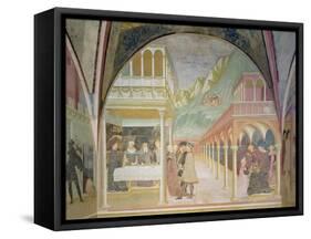 The Banquet of Herod, from the Cycle of the Life of St John the Baptist-Tommaso Masolino Da Panicale-Framed Stretched Canvas