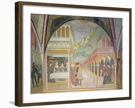 The Banquet of Herod, from the Cycle of the Life of St John the Baptist-Tommaso Masolino Da Panicale-Framed Giclee Print