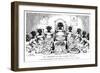 The Banquet of the Black Dolls, 19th Century-George Cruikshank-Framed Giclee Print