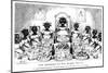 The Banquet of the Black Dolls, 19th Century-George Cruikshank-Mounted Giclee Print