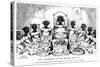 The Banquet of the Black Dolls, 19th Century-George Cruikshank-Stretched Canvas