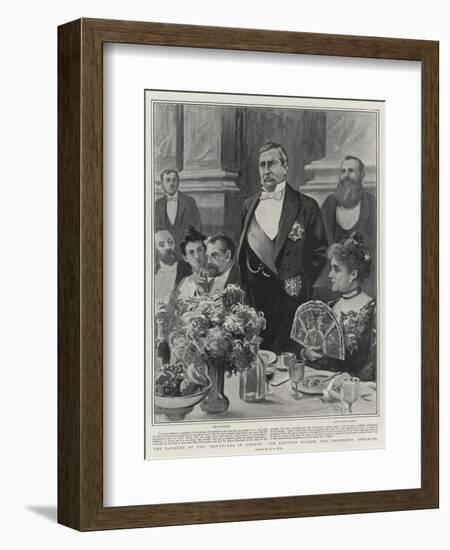 The Banquet of the Devonians in London, Sir Redvers Buller, the President, Speaking-Alexander Stuart Boyd-Framed Giclee Print