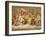 The Banquet of the Gods, Ceiling Painting of the Courtship and Marriage of Cupid and Psyche-Raphael-Framed Giclee Print