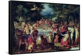 The Banquet of the Gods-Hendrik van Balen the Elder-Framed Stretched Canvas