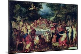 The Banquet of the Gods-Hendrik van Balen the Elder-Mounted Giclee Print