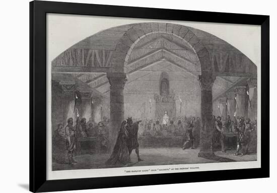 The Banquet Scene from Macbeth, at the Princess' Theatre-null-Framed Giclee Print