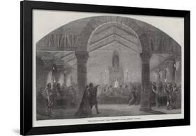 The Banquet Scene from Macbeth, at the Princess' Theatre-null-Framed Giclee Print