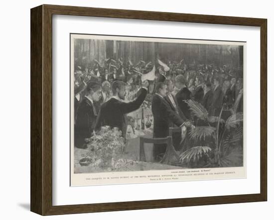 The Banquet to M Santos Dumont at the Hotel Metropole-Henry Charles Seppings Wright-Framed Giclee Print