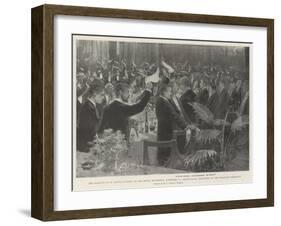 The Banquet to M Santos Dumont at the Hotel Metropole-Henry Charles Seppings Wright-Framed Giclee Print