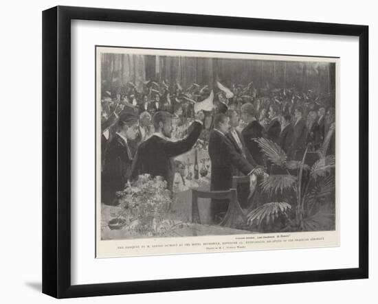 The Banquet to M Santos Dumont at the Hotel Metropole-Henry Charles Seppings Wright-Framed Giclee Print