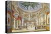 The Banqueting Room at the Royal Pavilion, Brighton, 1826-John Nash-Stretched Canvas