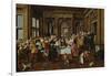 The Banquett, 1628. (The Architectural Elements by Dirck Van Delen)-Dirck Hals-Framed Giclee Print