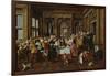 The Banquett, 1628. (The Architectural Elements by Dirck Van Delen)-Dirck Hals-Framed Giclee Print