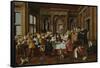 The Banquett, 1628. (The Architectural Elements by Dirck Van Delen)-Dirck Hals-Framed Stretched Canvas