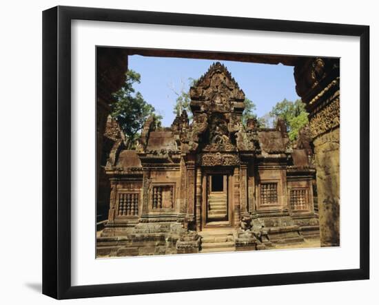 The Banteay Srei Temple, Angkor, Siem Reap, Cambodia-Maurice Joseph-Framed Photographic Print