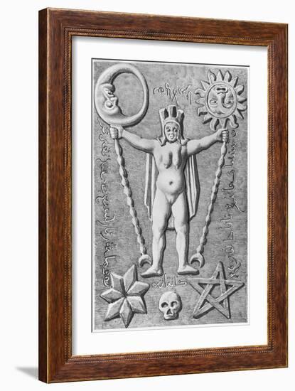 The Baphomet of the Templars, Copy of an Ivory Casket Found at Essarois-null-Framed Giclee Print