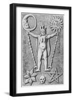 The Baphomet of the Templars, Copy of an Ivory Casket Found at Essarois-null-Framed Giclee Print