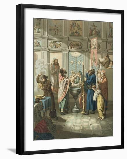 The Baptism Engraved by Gros-E. Karnejeff-Framed Giclee Print