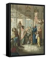 The Baptism Engraved by Gros-E. Karnejeff-Framed Stretched Canvas