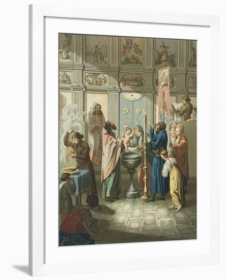 The Baptism Engraved by Gros-E. Karnejeff-Framed Giclee Print