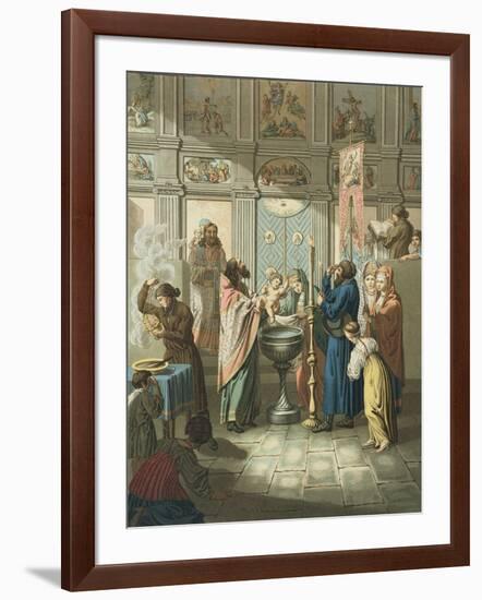 The Baptism Engraved by Gros-E. Karnejeff-Framed Giclee Print