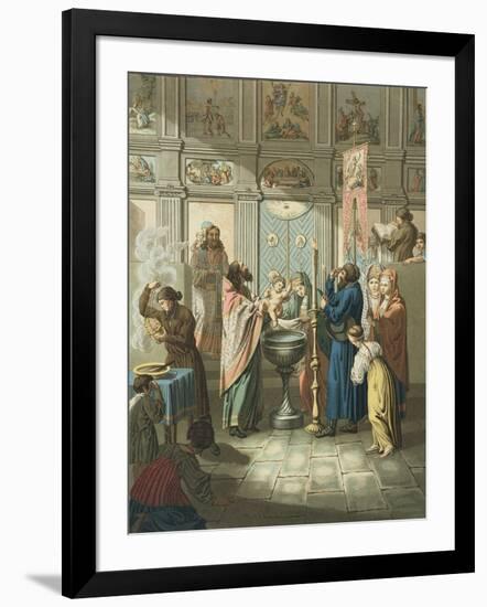 The Baptism Engraved by Gros-E. Karnejeff-Framed Giclee Print