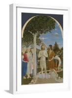 The Baptism of Christ, 1450S-Piero della Francesca-Framed Giclee Print