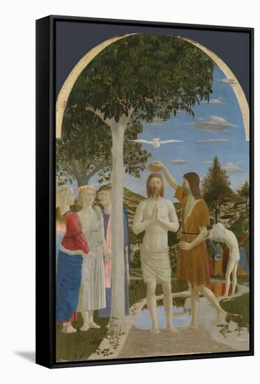 The Baptism of Christ, 1450S-Piero della Francesca-Framed Stretched Canvas