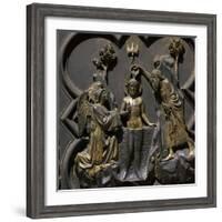 The Baptism of Christ, 14th century-Andrea Pisano-Framed Giclee Print