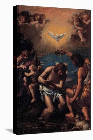 The Baptism of Christ, 1585-1590-Ippolito Scarsellino-Stretched Canvas