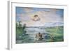 The Baptism of Christ, 1621-1630-Pietro da Cortona-Framed Giclee Print