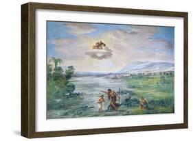 The Baptism of Christ, 1621-1630-Pietro da Cortona-Framed Giclee Print