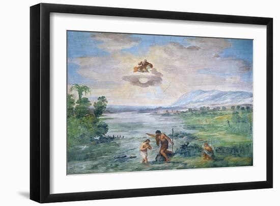 The Baptism of Christ, 1621-1630-Pietro da Cortona-Framed Giclee Print