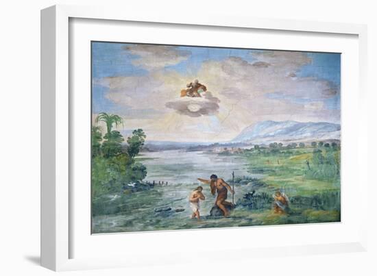 The Baptism of Christ, 1621-1630-Pietro da Cortona-Framed Giclee Print