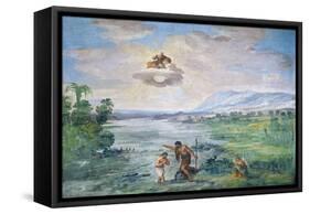 The Baptism of Christ, 1621-1630-Pietro da Cortona-Framed Stretched Canvas