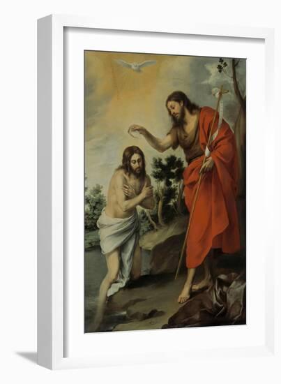 The Baptism of Christ, 1655-Bartolomé Estebàn Murillo-Framed Giclee Print