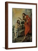 The Baptism of Christ, 1655-Bartolomé Estebàn Murillo-Framed Giclee Print