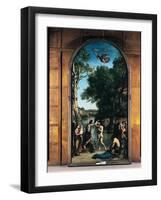 The Baptism of Christ, 1845-47-Jean-Baptiste-Camille Corot-Framed Giclee Print