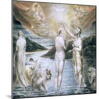 The Baptism of Christ, 19th Century-William Blake-Mounted Giclee Print